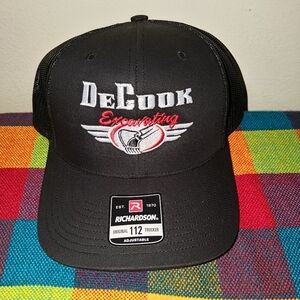 DeCook Excavating Embroidered Logo Snapback Cap Hat